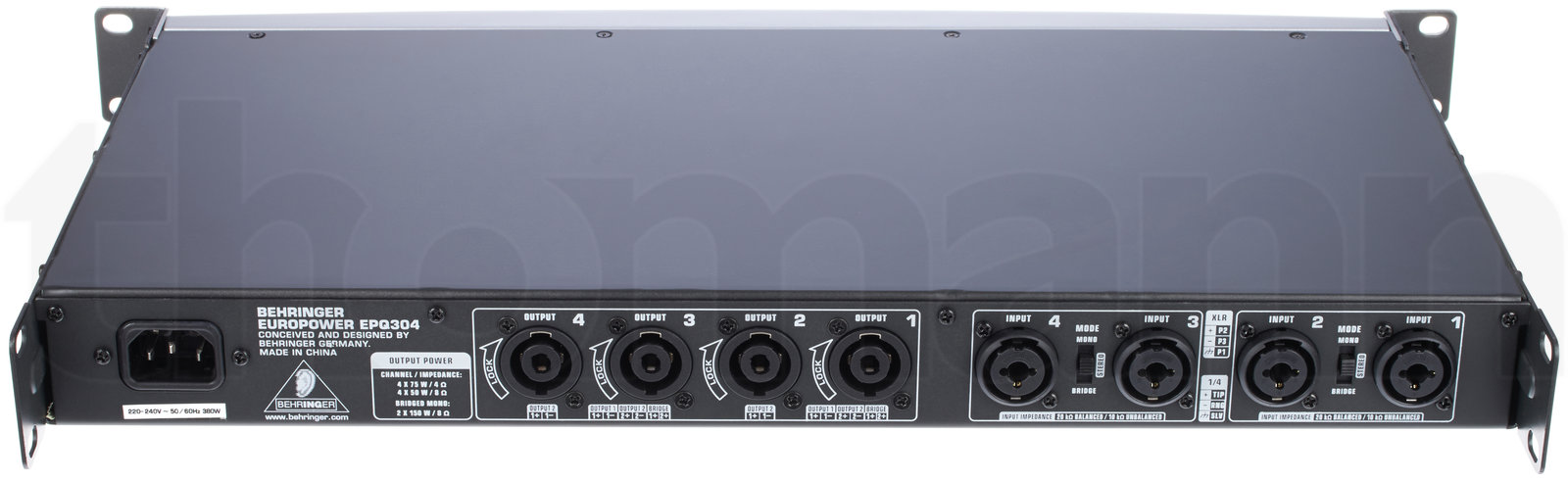 מגבר הספק Behringer EPQ304 Europower 5 מגבר הספק Behringer EPQ304 Europower — תמונה 5