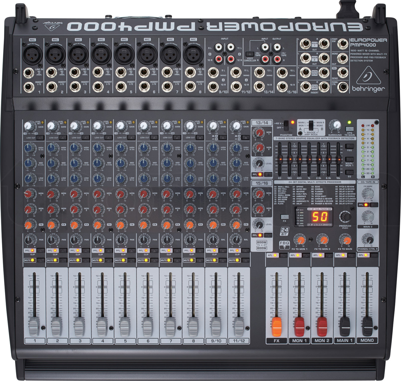 מיקסר Behringer PMP 4000 5 מיקסר Behringer PMP 4000 — תמונה 5