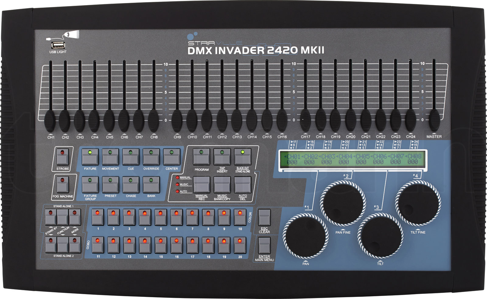 בקר תאורה Stairville DMX Invader 2420 MK II 5 בקר תאורה Stairville DMX Invader 2420 MK II — תמונה 5