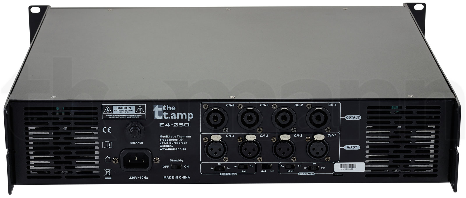 מגבר הספק the t.amp E4-250 5 מגבר הספק the t.amp E4-250 — תמונה 5