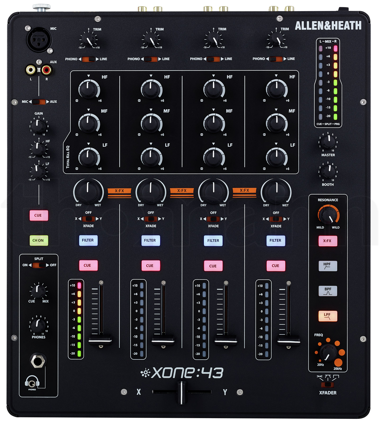 מיקסר DJ Allen & Heath Xone 43 6 מיקסר DJ Allen & Heath Xone 43 — תמונה 6