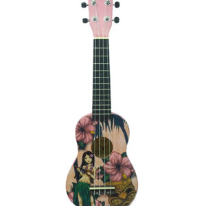 יוקללה סופרן עם גרפיקת הוואי Aloha UK-300H