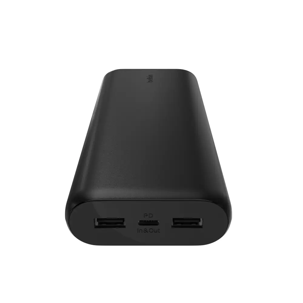 מטען נייד 20,000mAh Belkin BoostCharge 20W PD – 3 יציאות USB‑C ו‑2×USB‑A 4 מטען נייד Belkin BoostCharge 20W טוען סמארטפון בזמן אמת