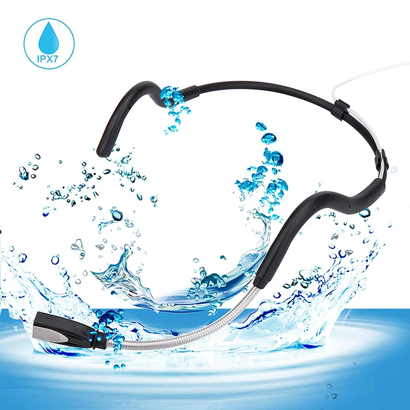 מיקרופון ראש חוטי עמיד לזיעה SoundFit H88 Pro — אומני, IPX7, למשדרי גוף Shure / Sennheiser / AKG 1 מיקרופון ראש עמיד לזיעה SoundFit H88 Pro למדריכי כושר — IPX7