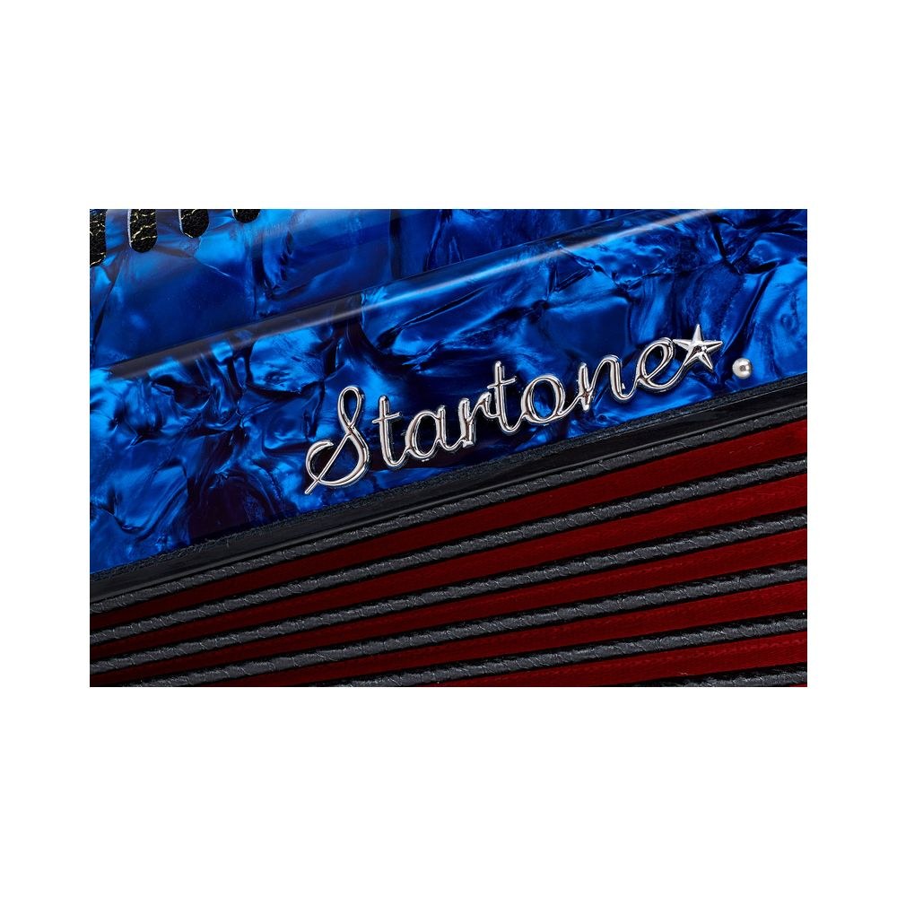 אקורדיון פסנתר 48 בסים Startone – 26 קלידים, 3 רגיסטרים, רצועות ונרתיק גב, כחול (יבוא בלעדי) 7 האקורדיון הכחול 48 הבסים – אקורדיון פסנתר, תמונה 7
