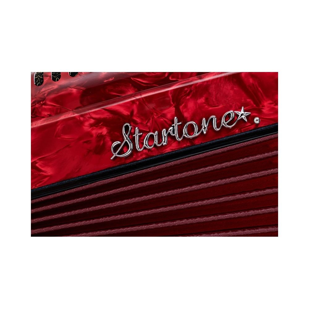 אקורדיון פסנתר 48 בסים Startone – 26 קלידים, 3 רגיסטרים, רצועות ונרתיק גב, אדום (יבוא בלעדי) 7 האקורדיון 48 הבסים – אקורדיון פסנתר, תמונה 7