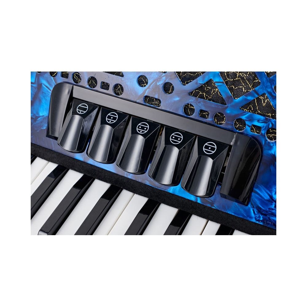 אקורדיון פסנתר 72 באסים Startone – 34 קלידים, 5 רגיסטרים, כולל תיק גב ורצועות, כחול (יבוא בלעדי) 6 האקורדיון הכחול של Startone – אקורדיון פסנתר, תמונה 6