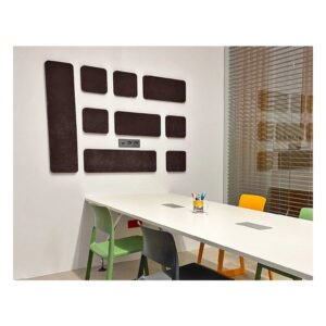 ערכת אקוסטיקה Isinac HOME CUBE חום – 9 פאנלים בעובי 5 ס״מ להדבקה