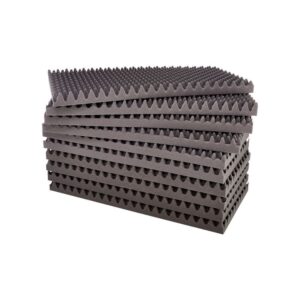 סט 10 פאנלי ספוג אקוסטי גלי t.akustik – 100×50 ס״מ, עובי 6.5 ס״מ, כ-5 מ״ר, בליעה מ-1250 הרץ