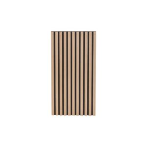 זוג בולמים אקוסטיים t.akustik עם פסי עץ – 120×60 ס״מ, לבד PET, מראה עץ בהיר, לקיר
