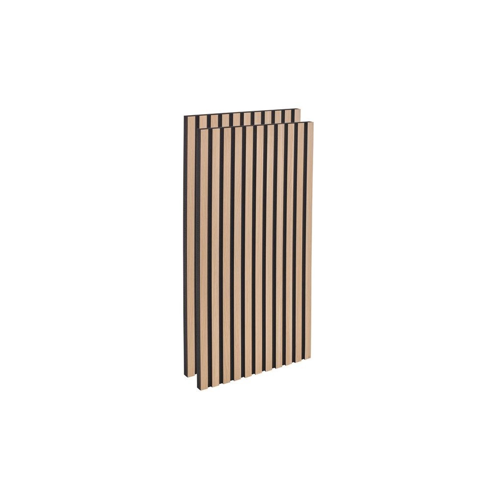 זוג בולמים אקוסטיים t.akustik עם פסי עץ – 120×60 ס״מ, לבד PET, מראה עץ בהיר, לקיר 3 זוג הבולמים עם פסי העץ – בולם אקוסטי לקיר, תמונה 3