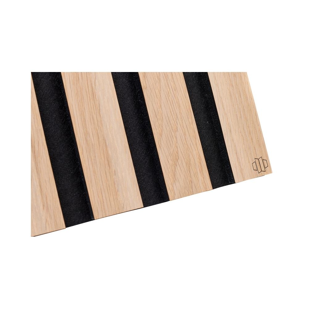 זוג בולמים אקוסטיים t.akustik עם פסי עץ – 120×60 ס״מ, לבד PET, מראה עץ בהיר, לקיר 7 זוג הבולמים עם פסי העץ – בולם אקוסטי לקיר, תמונה 7