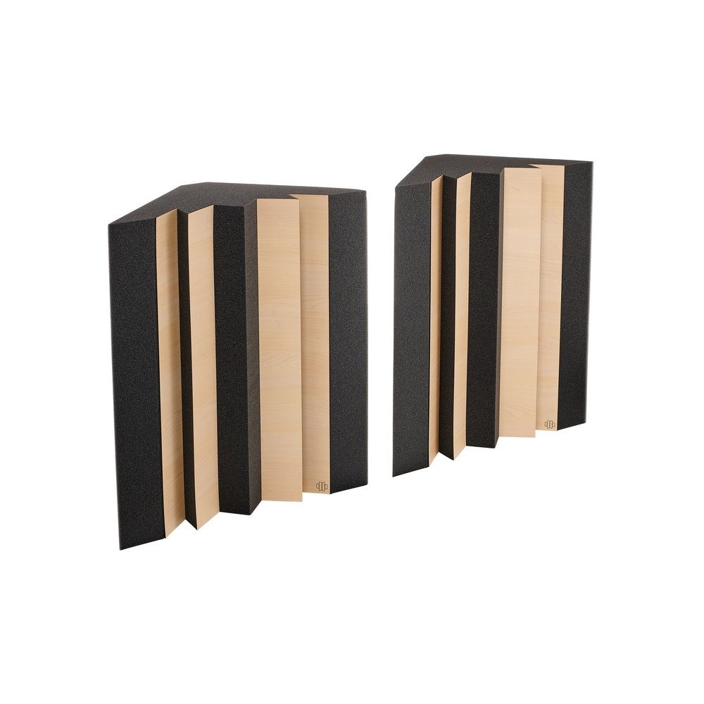 זוג מלכודות בס פינתיות t.akustik – 37×37×60 ס״מ, בליעה 80–1000 הרץ, ספוג פוליאסטר, אנתרציט וליבנה 3 זוג מלכודות הבס הפינתיות – מלכודת בס פינתית, תמונה 3