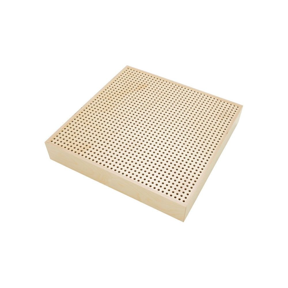 בולם אקוסטי מחורר t.akustik 60×60 ס״מ – לתדרי אמצע 200–3000 הרץ, מסגרת ליבנה, עומק 10 ס״מ 5 הבולם המחורר לתדרי האמצע – בולם אקוסטי מחורר, תמונה 5