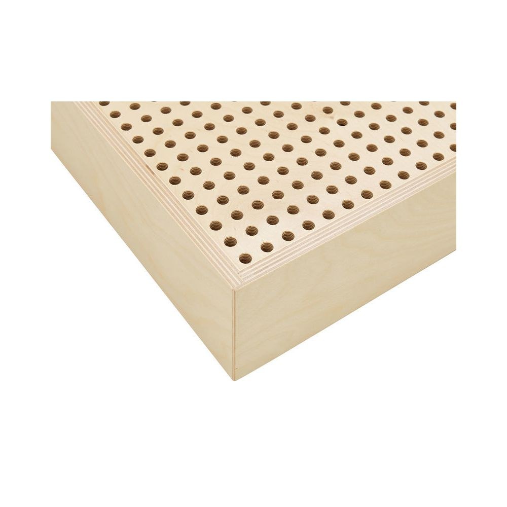 בולם אקוסטי מחורר t.akustik 60×60 ס״מ – לתדרי אמצע 200–3000 הרץ, מסגרת ליבנה, עומק 10 ס״מ 6 הבולם המחורר לתדרי האמצע – בולם אקוסטי מחורר, תמונה 6