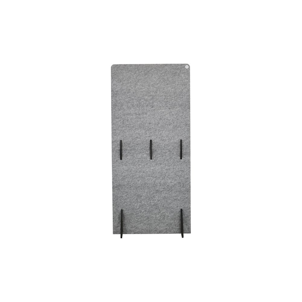 מחיצה אקוסטית ניידת t.akustik מלבד PET – 195×95 ס״מ, NRC 0.95, עומדת על רגליות, אפור-כסוף 2 המחיצה האקוסטית הניידת – מחיצה אקוסטית, תמונה 2