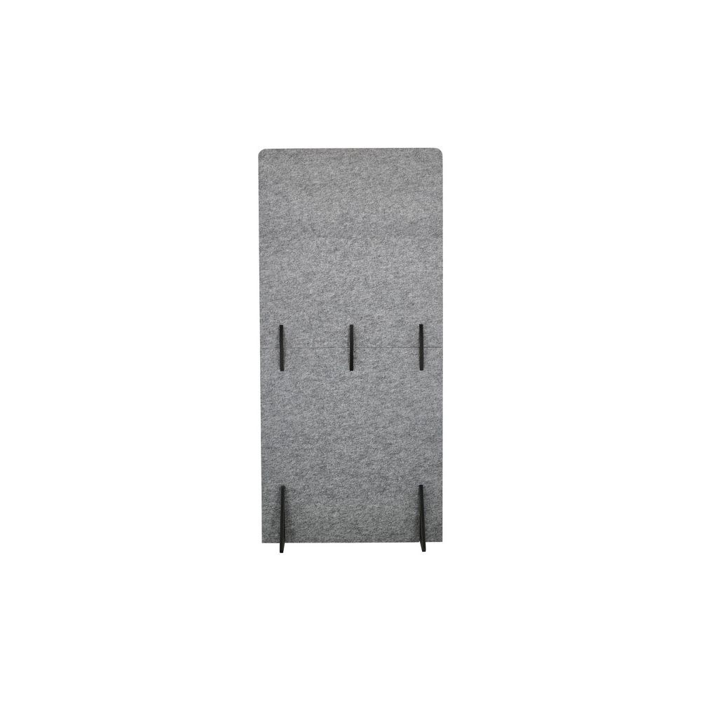 מחיצה אקוסטית ניידת t.akustik מלבד PET – 195×95 ס״מ, NRC 0.95, עומדת על רגליות, אפור-כסוף 4 המחיצה האקוסטית הניידת – מחיצה אקוסטית, תמונה 4