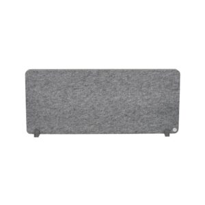 פאנל אקוסטי PET t.akustik 140×60 ס״מ – עם 2 רגליות, NRC 0.95, עמיד ללחות, אפור-כסוף