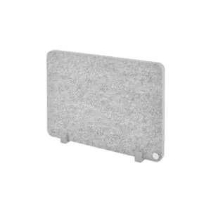 פאנל אקוסטי PET t.akustik 80×60 ס״מ – עם 2 רגליות, NRC 0.95, עמיד ללחות, אפור-כסוף