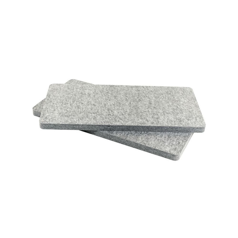 זוג פאנלים אקוסטיים t.akustik מלבד PET 120×60 ס״מ – NRC 0.95, תלייה בווים, אפור-כסוף 6 פאנלי ה-PET – פאנלים אקוסטיים, תמונה 6