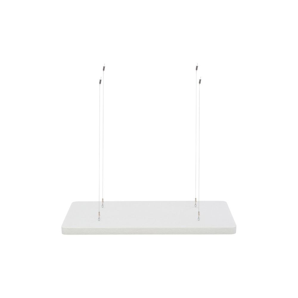 בולם תקרה אקוסטי t.akustik מלבד PET – 120×60 ס״מ, עובי 5 ס״מ, NRC 0.95, כבלי תלייה, לבן 4 בולם התקרה הלבן – בולם תקרה אקוסטי, תמונה 4