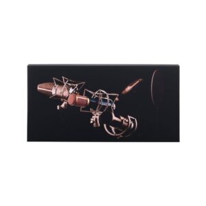פאנל אקוסטי מודפס t.akustik 120×60 ס״מ – הדפס Mic Check, מסגרת MDF, בד שקוף לקול, כולל תלייה