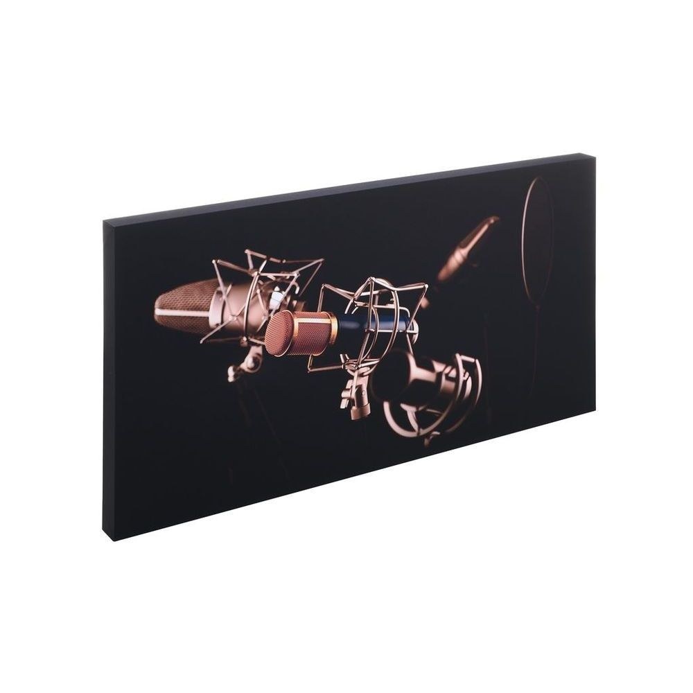 פאנל אקוסטי מודפס t.akustik 120×60 ס״מ – הדפס Mic Check, מסגרת MDF, בד שקוף לקול, כולל תלייה 3 הפאנל האקוסטי המודפס – פאנל אקוסטי מודפס, תמונה 3