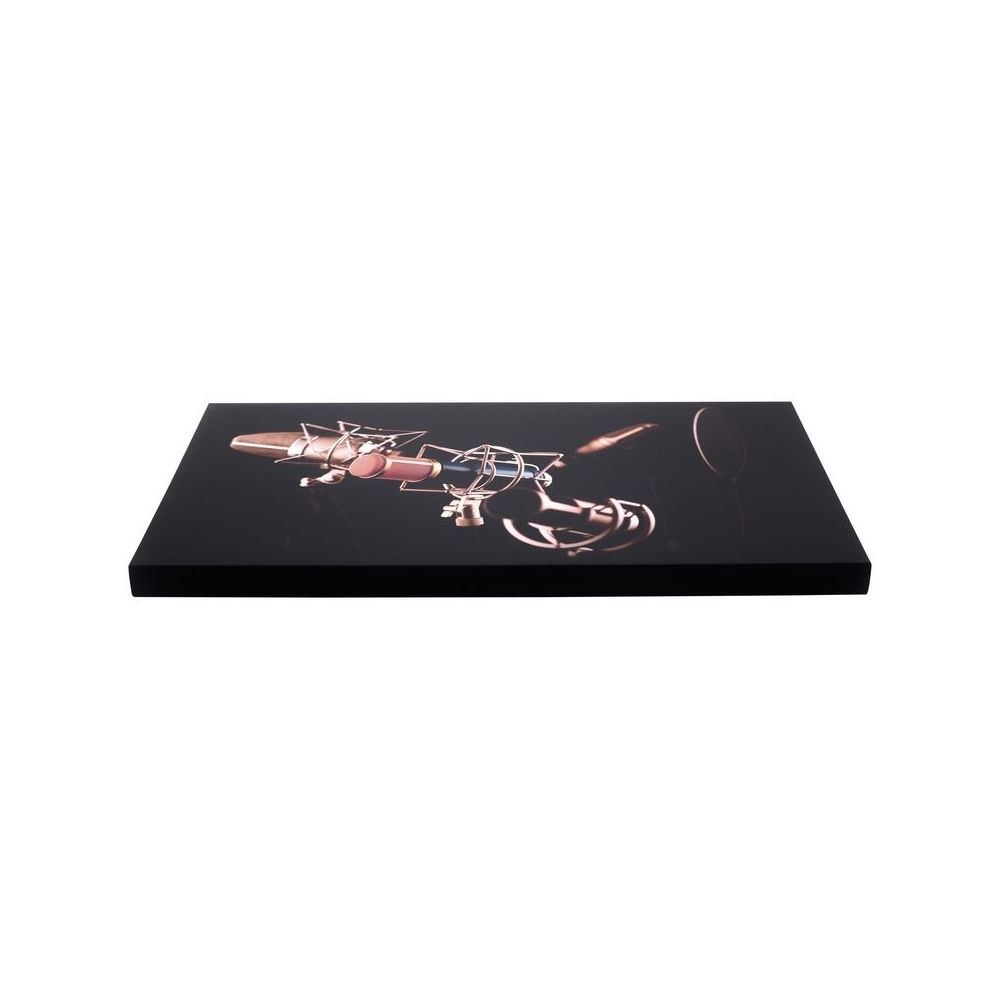 פאנל אקוסטי מודפס t.akustik 120×60 ס״מ – הדפס Mic Check, מסגרת MDF, בד שקוף לקול, כולל תלייה 7 הפאנל האקוסטי המודפס – פאנל אקוסטי מודפס, תמונה 7