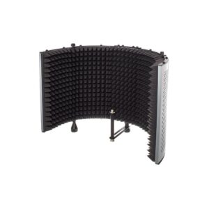 מסך אקוסטי למיקרופון the t.bone XL – 5 מקטעים מתקפלים, רוחב עד 80 ס״מ, לסטנד או לשולחן (יבוא בלעדי)