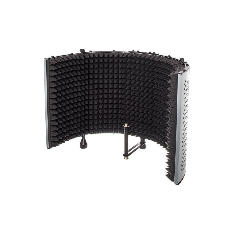 מסך אקוסטי למיקרופון the t.bone XL – 5 מקטעים מתקפלים, רוחב עד 80 ס״מ, לסטנד או לשולחן (יבוא בלעדי) 1 מסך אקוסטי למיקרופון the t.bone XL – 5 מקטעים מתקפלים, רוחב עד 80 ס״מ, לסטנד או לשולחן