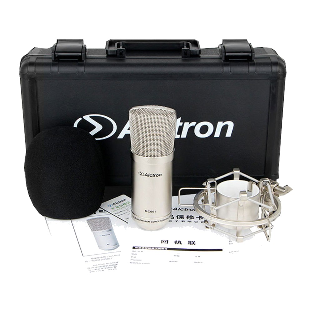 מיקרופון קונדנסר אולפני עם דיאפרגמה 34 מ״מ – Alctron MC001W 3 מיקרופון קונדנסר אולפני עם דיאפרגמה 34 מ״מ – Alctron MC001W – תמונה 2