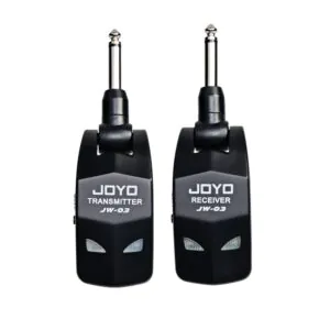 מערכת אלחוטית לגיטרה ובס 2.4GHz – משדר ומקלט נטענים, 4 ערוצים, בלי כבלים על הבמה
