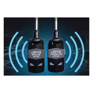 מערכת אלחוטית לגיטרה ובס 2.4GHz – משדר ומקלט נטענים, 4 ערוצים, בלי כבלים על הבמה