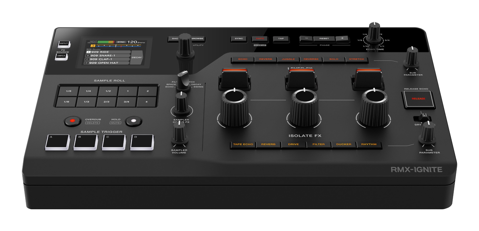 אפקטור וסמפלר ל-DJ AlphaTheta RMX-IGNITE – 3-Band FX, 4 פדים ומסך 2.8 אינץ' 3 אפקטור וסמפלר ל-DJ AlphaTheta RMX-IGNITE – תמונה 3