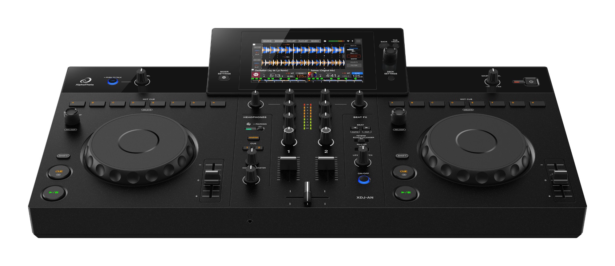 מערכת DJ הכל-באחד AlphaTheta XDJ-AN – 2 ערוצים, מסך מגע 7 אינץ' ו-Wi-Fi 3 מערכת DJ הכל-באחד AlphaTheta XDJ-AN – תמונה 3