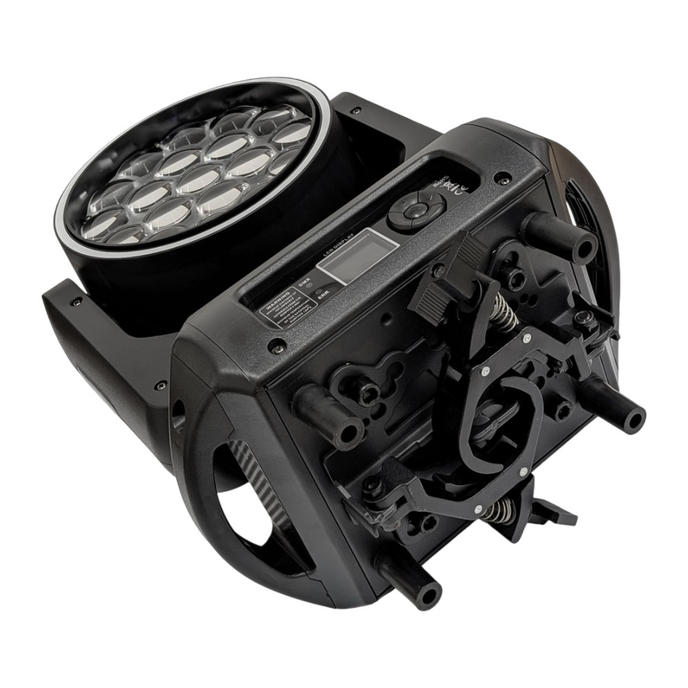 סט 4 ראשים נעים ווש 19×15W עם זום, קייס וקלמפים – Apextone 4 סט 4 ראשים נעים ווש 19×15W עם זום, קייס וקלמפים – Apextone – תמונה 3