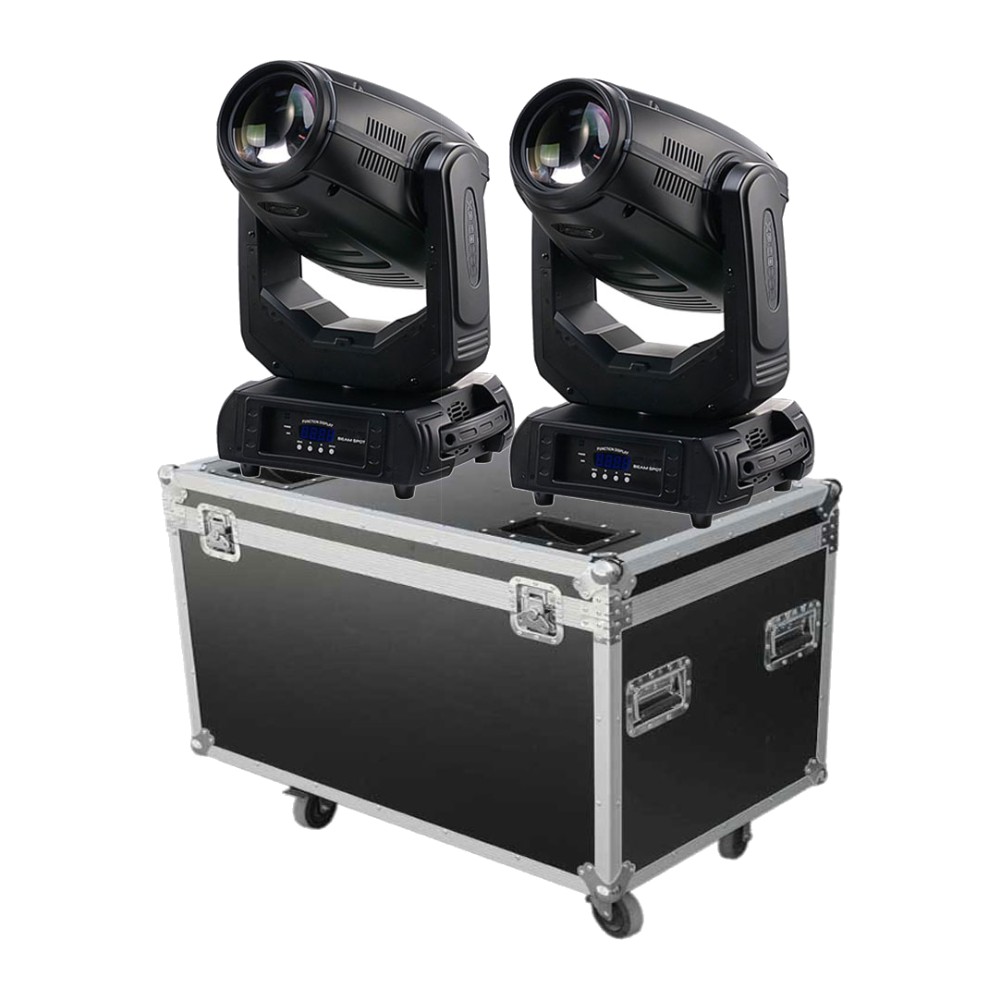 זוג ראשים נעים 10R 280W Beam-Spot-Wash עם קייס וקלמפים – Apextone 1 זוג ראשים נעים 10R 280W Beam-Spot-Wash עם קייס וקלמפים – Apextone