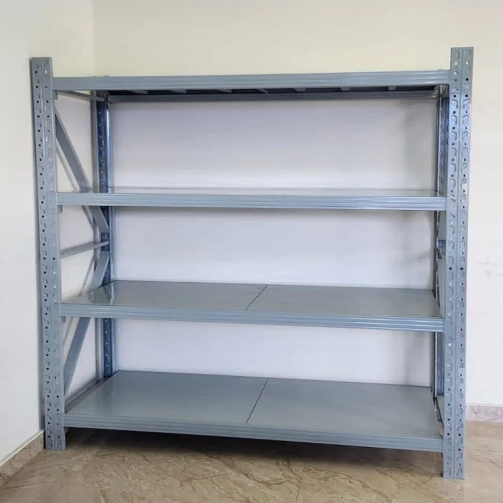 מערכת מדפים מודולרית 200×150×50 – 4 מדפים, 200 ק״ג למדף – Apextone WR-20015050 GRAY 4 מערכת מדפים מודולרית 200×150×50 – 4 מדפים, 200 ק״ג למדף – Apextone WR-20015050 GRAY – תמונה 3