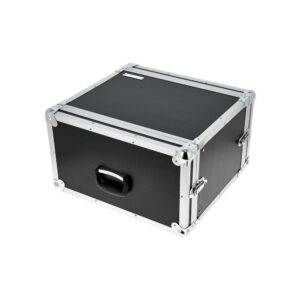 ארגז ראק 6U חסכוני Flyht Pro – עומק 35 ס״מ, מכסים קדמי ואחורי, 4 סוגרי נעילה, שחור (יבוא בלעדי)