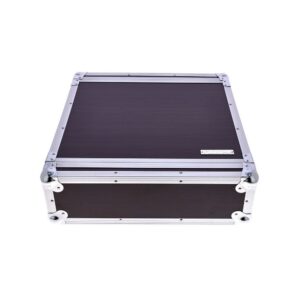 ארגז ראק 3U לדרכים Flyht Pro – עומק 45 ס״מ, מכסים קדמי ואחורי, 4 סוגרי מתח, שחור (יבוא בלעדי)