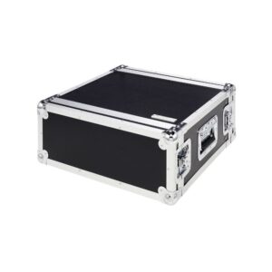 ארגז ראק 4U לדרכים Flyht Pro – עומק 40 ס״מ, מכסים קדמי ואחורי, 4 סוגרי פרפר, שחור (יבוא בלעדי)