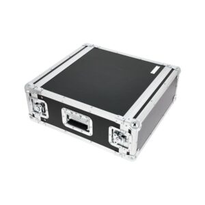 ארגז ראק 4U לדרכים Flyht Pro – עומק 45 ס״מ, מכסים קדמי ואחורי, 4 סוגרי פרפר, שחור (יבוא בלעדי)
