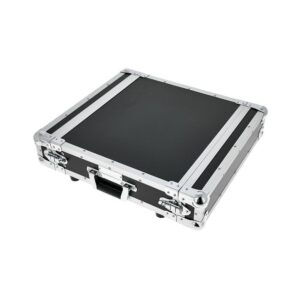 ארגז ראק 2U עם 2 מכסים Flyht Pro – מסילה קדמית, MDF 6 מ״מ, פינות כדור, שחור (יבוא בלעדי)