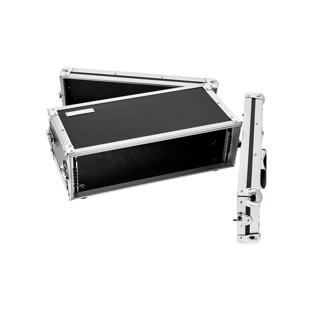 ארגז ראק 3U קומפקטי Flyht Pro – עומק 23 ס״מ, מכסים קדמי ואחורי, 4 סוגרים, שחור (יבוא בלעדי) 5 ארגז הראק הקומפקטי 3U – ארגז ראק 19 אינץ׳, תמונה 5