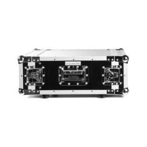 ארגז ראק 4U עם 2 מכסים Flyht Pro – עומק 47.5 ס״מ, מסילה קדמית, MDF 6 מ״מ, שחור (יבוא בלעדי)