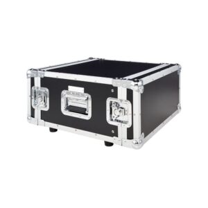 ארגז ראק 5U עם 2 מכסים Flyht Pro – עומק 48 ס״מ, 4 סוגרי פרפר, MDF 6 מ״מ, שחור (יבוא בלעדי)
