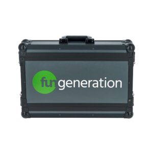 ארגז ראק 2U קומפקטי מעץ Fun Generation – עומק התקנה 23 ס״מ, שתי דלתות, למקלט אלחוטי או אפקט (יבוא בלעדי)