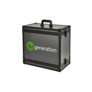 ארגז ראק 6U מעץ Fun Generation – עומק 35 ס״מ, שתי דלתות, מסילות מתכווננות, ידית מזוודה (יבוא בלעדי)