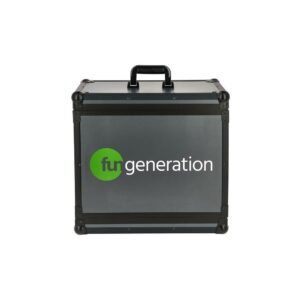 ארגז ראק 6U מעץ Fun Generation – עומק 35 ס״מ, שתי דלתות, מסילות מתכווננות, ידית מזוודה (יבוא בלעדי)