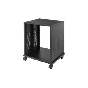 ארון ראק לאולפן 12U על גלגלים Millenium – פלדה, עומס עד 50 ק״ג (יבוא בלעדי)